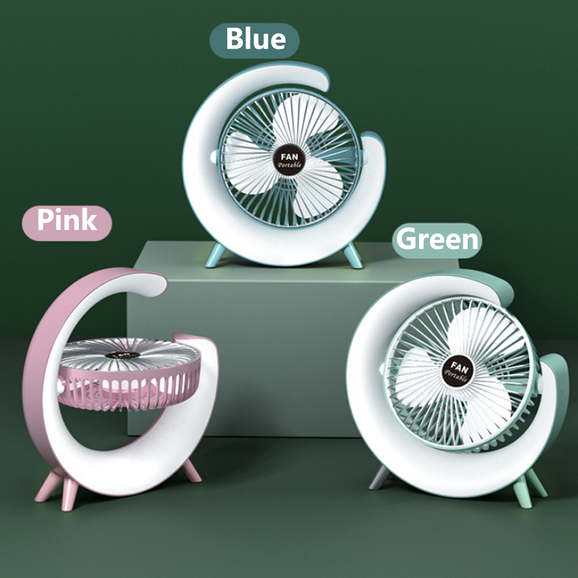 Lamp Desktop Home Portable Small Electric Fan in Dubai