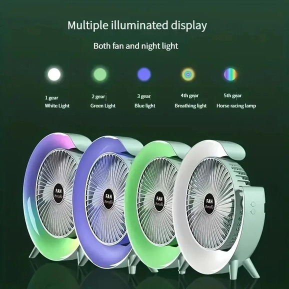 Compact Home Lamp Fan